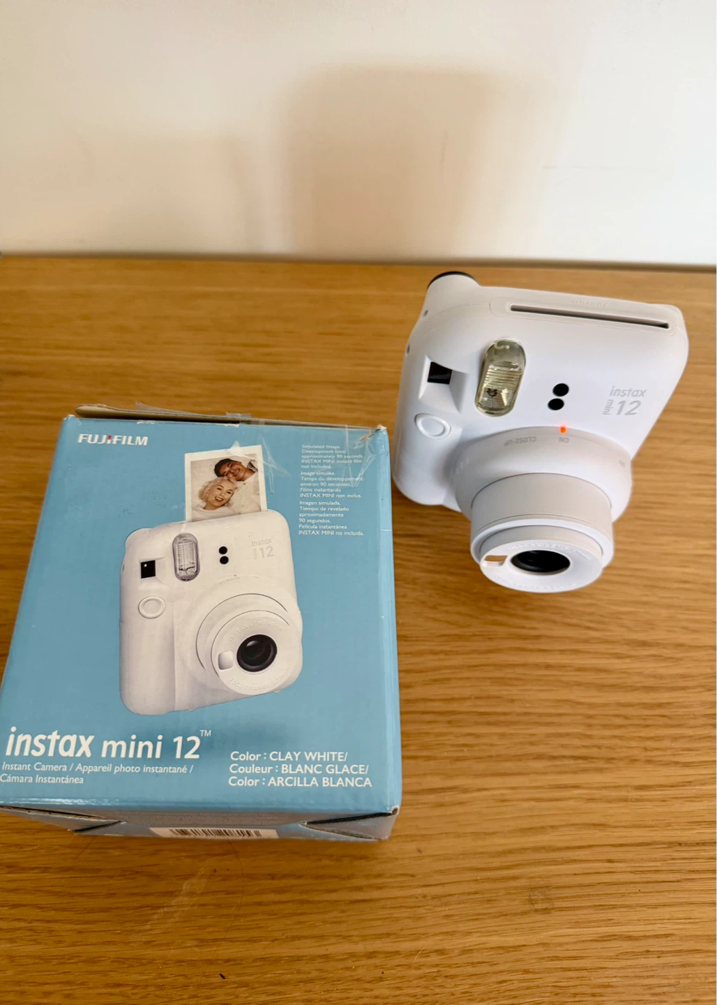 Fujifilm Instax Mini 12 Instant Camera - Clay White