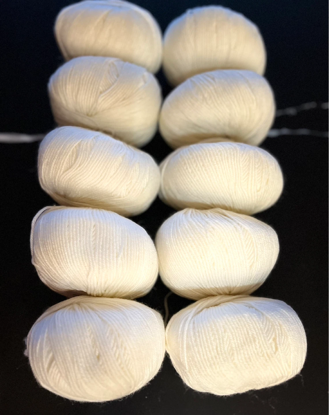 White Yarn Balls (Pack of 10)