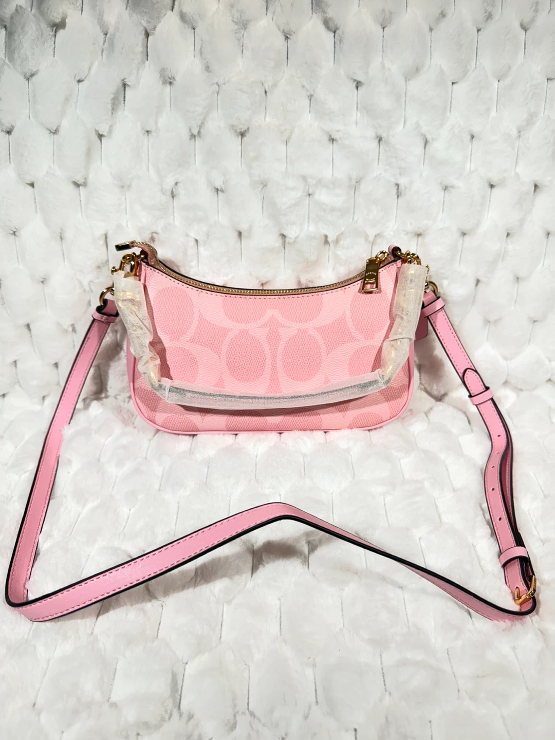 🔥 Coach Teri Shoulder Bag | Pink Pebbled Leather | ✨ - photo 2