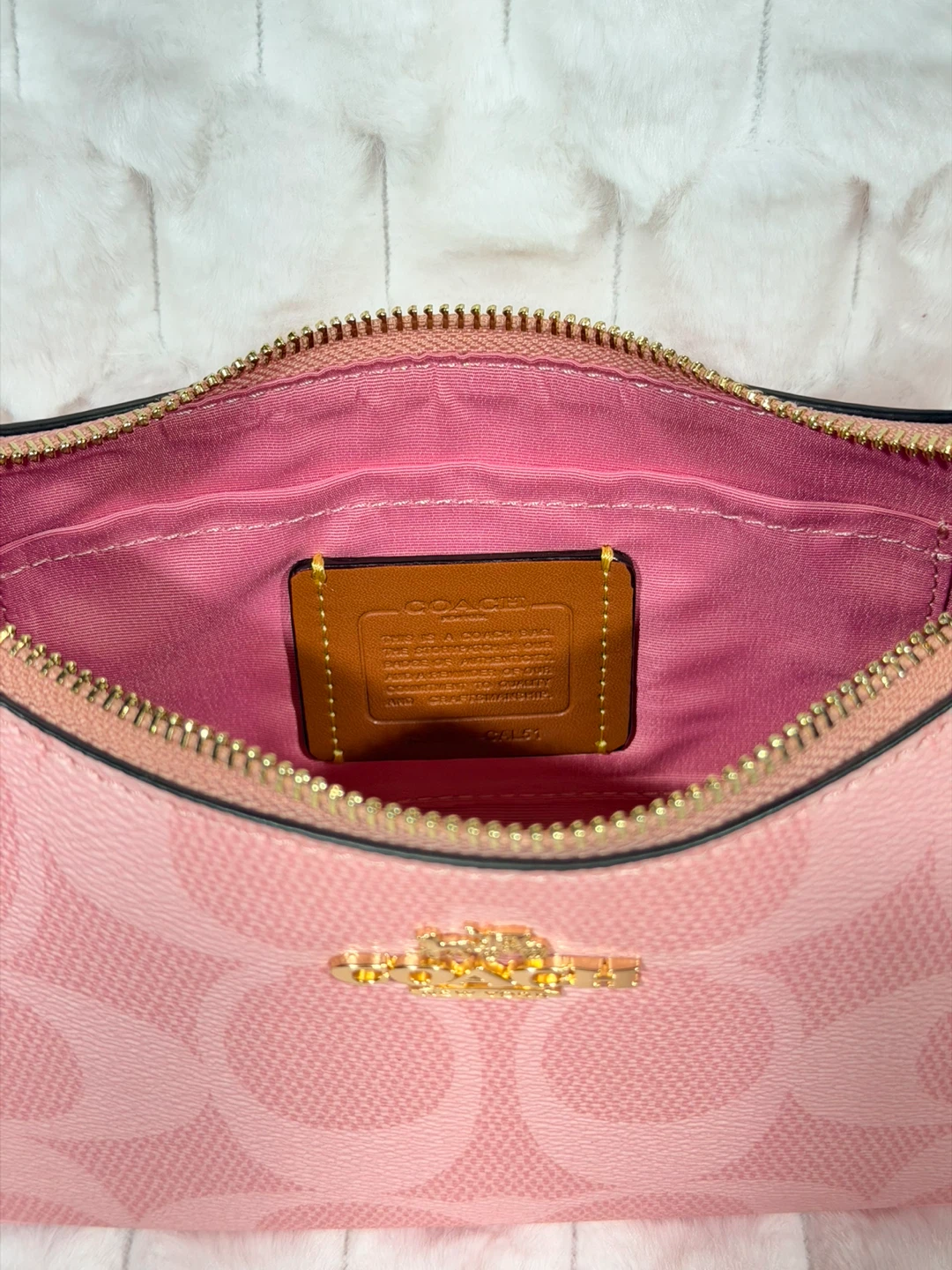 🔥 Coach Teri Shoulder Bag | Pink Pebbled Leather | ✨ - photo 5