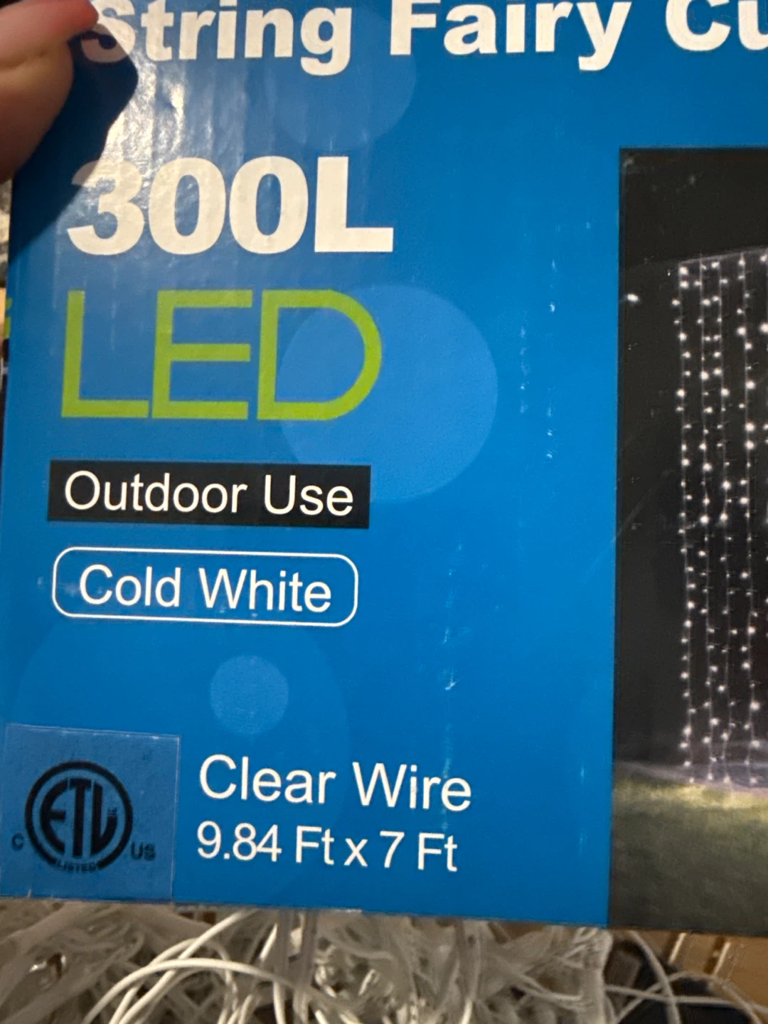 Top Grade 300L LED String Fairy Curtain Lights - Cold White - photo 2