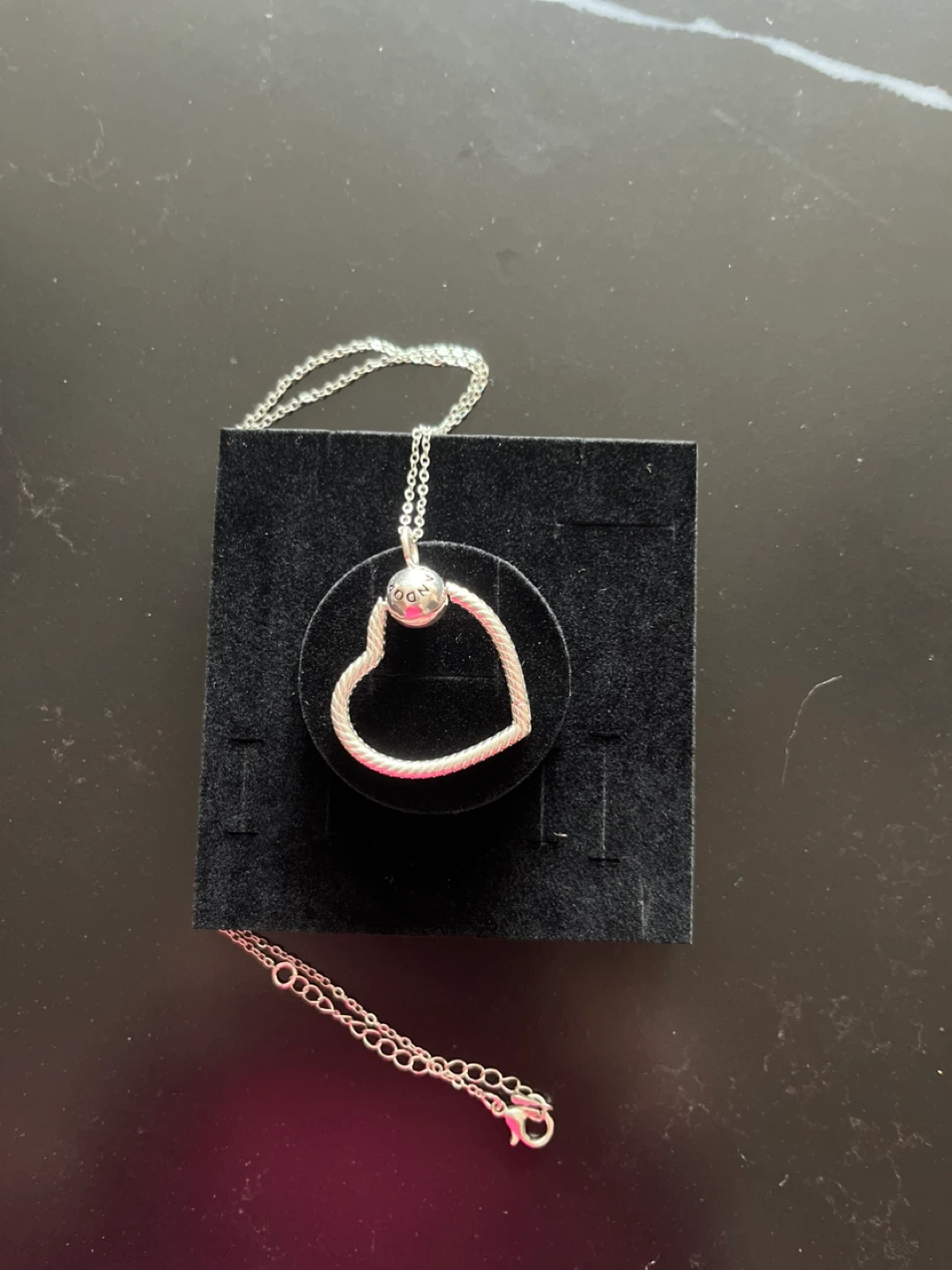 Pandora Sterling Silver Heart Necklace