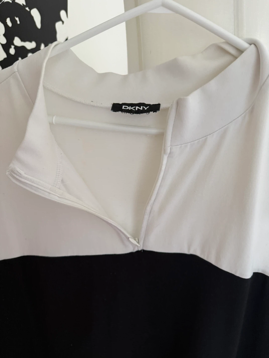 DKNY Colour Block Dress - White/Black - photo 2