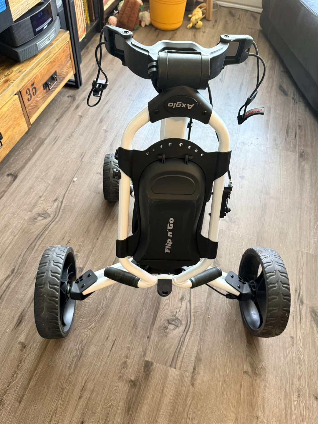 Axglo Flip 'n Go 3-Wheel Golf Push Cart - photo 4