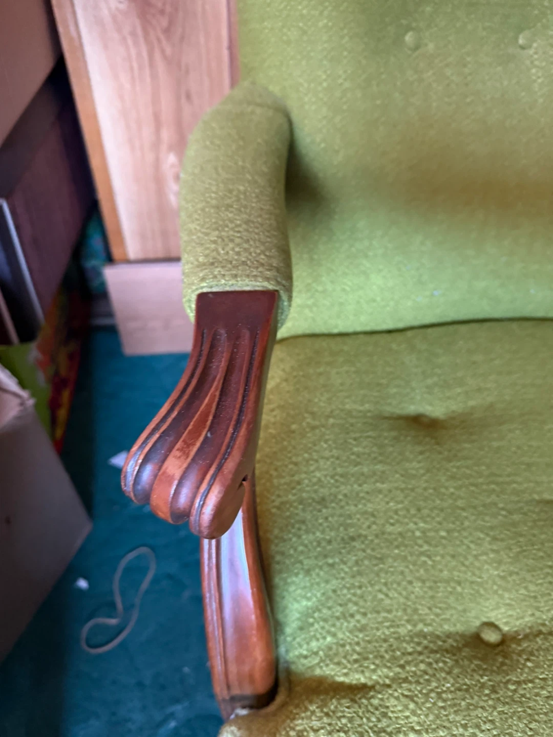 Vintage Green Armchair - photo 4