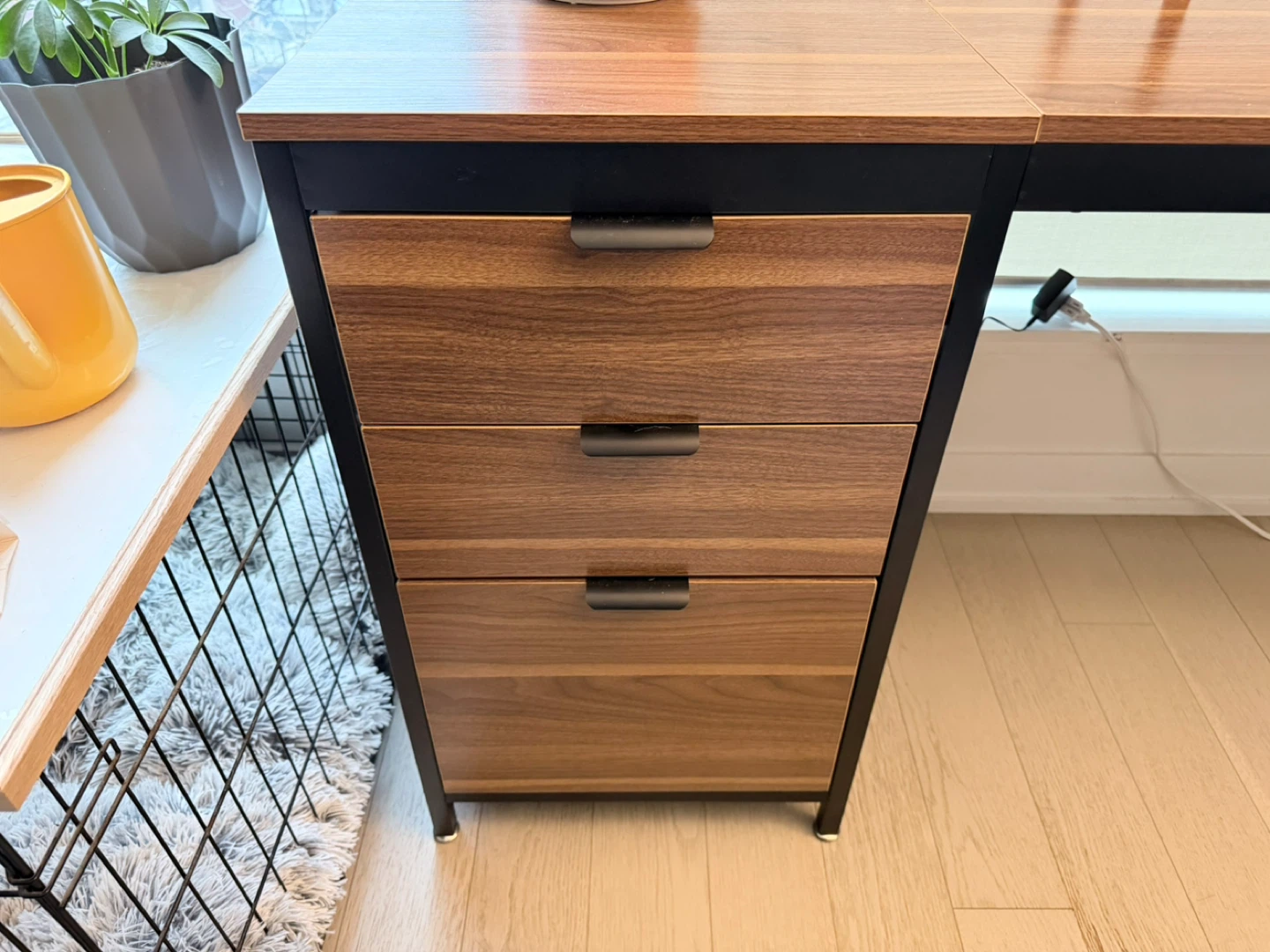 59" Computer Desk with 3 Drawers - photo 2