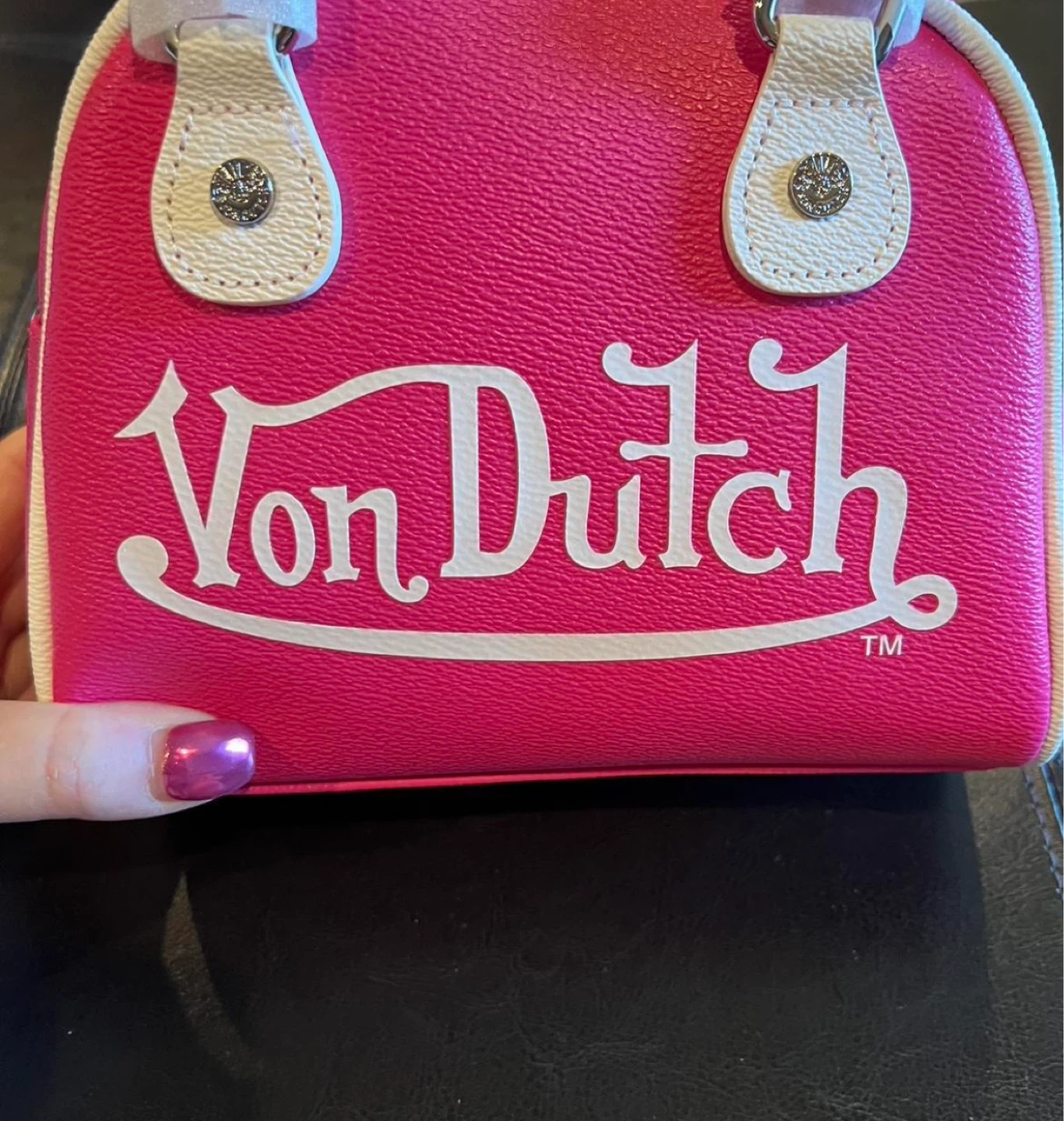 Von Dutch Hot Pink One Size Mini Duffle Bag