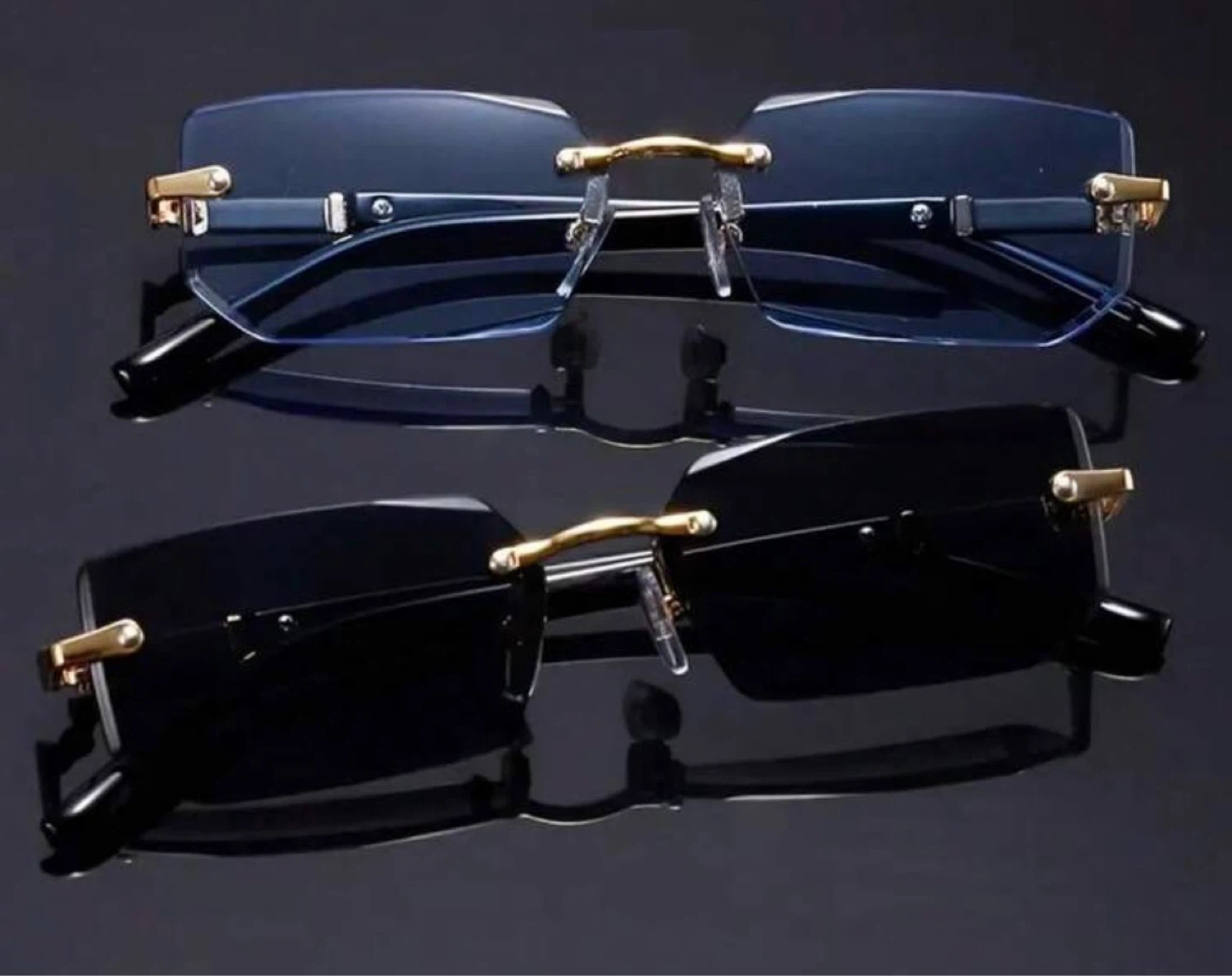 Men’s designer sunglasses - Gold Accents - photo 2