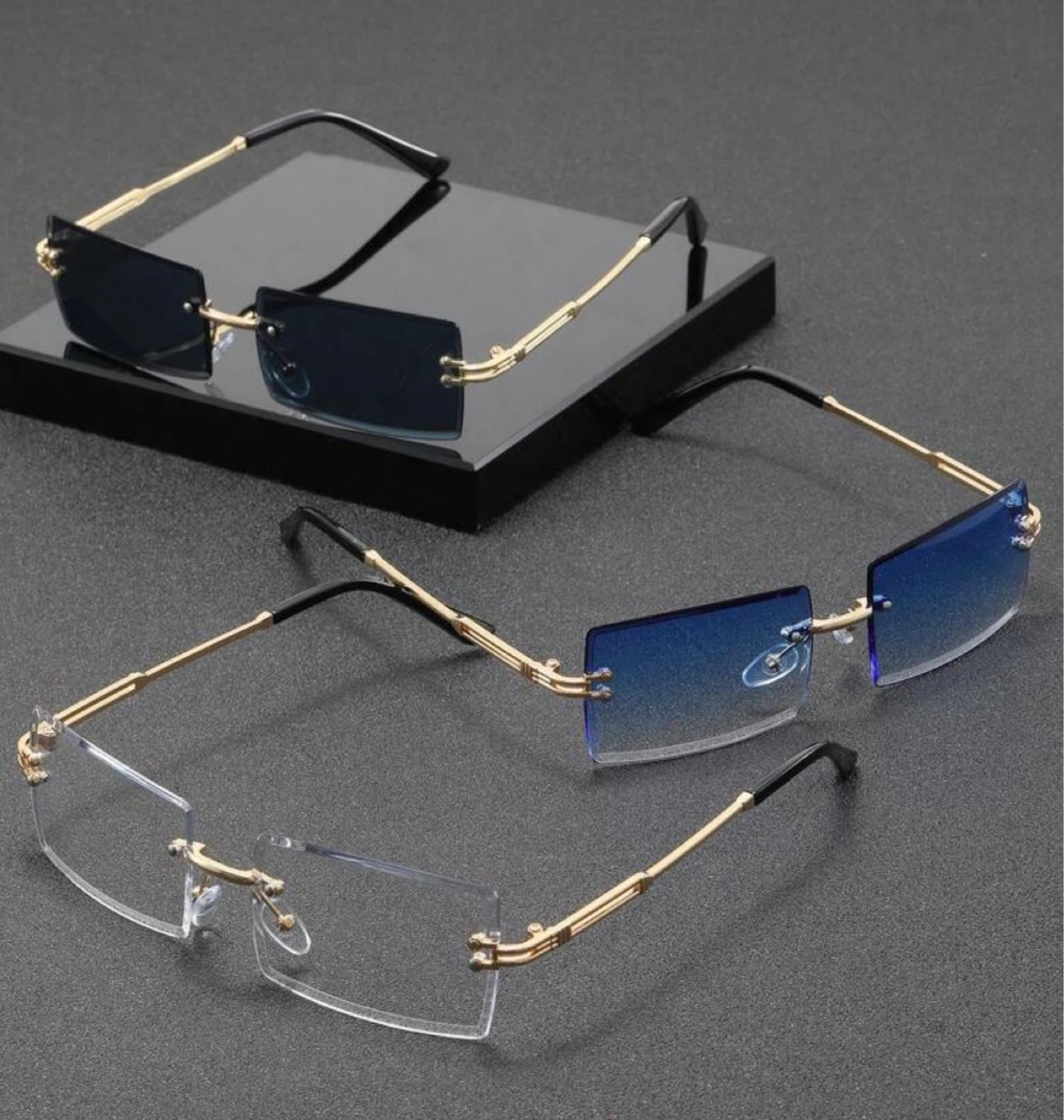 Men’s designer sunglasses - Gold Accents - photo 3