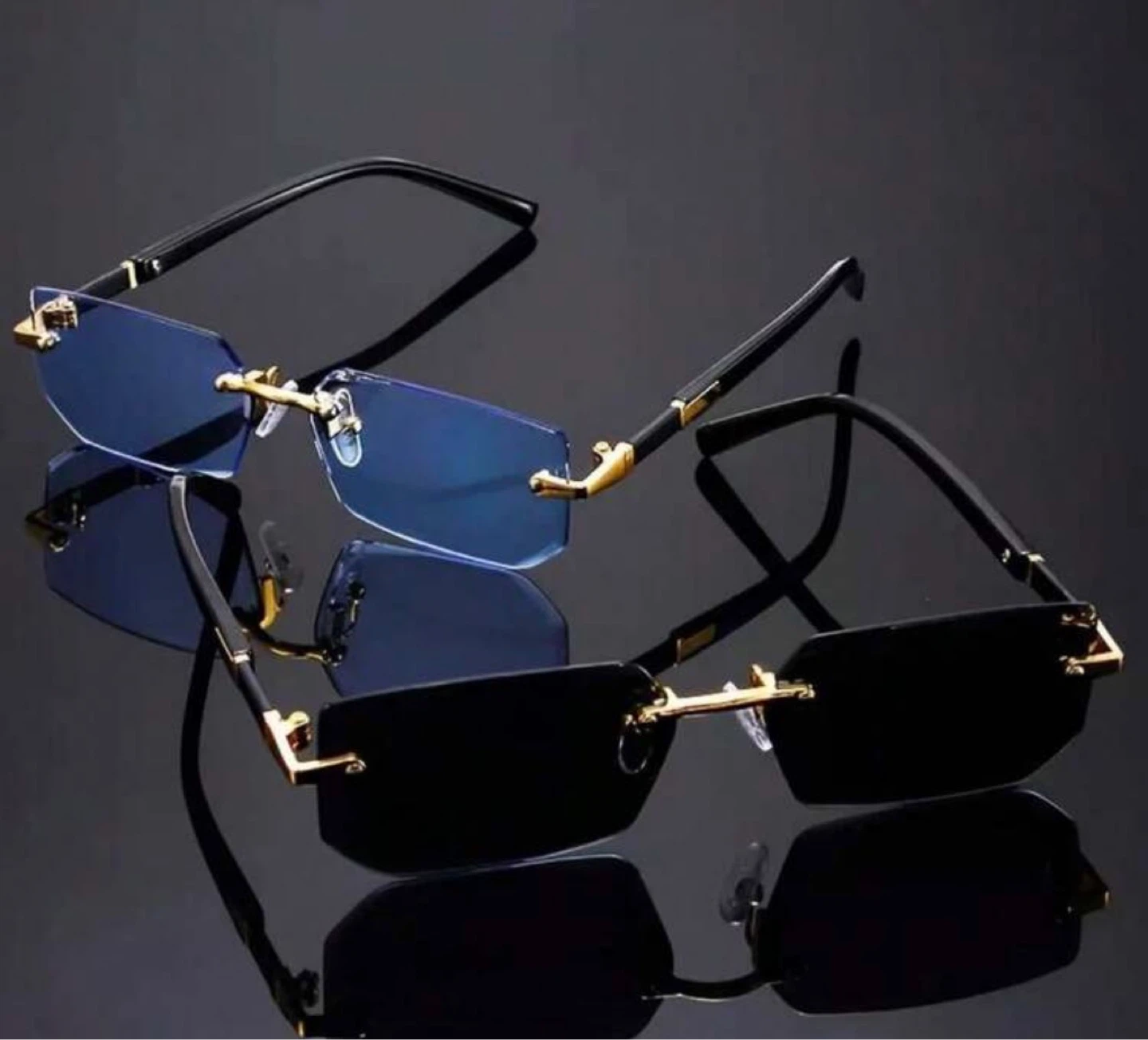 Men’s designer sunglasses - Gold Accents - photo 4