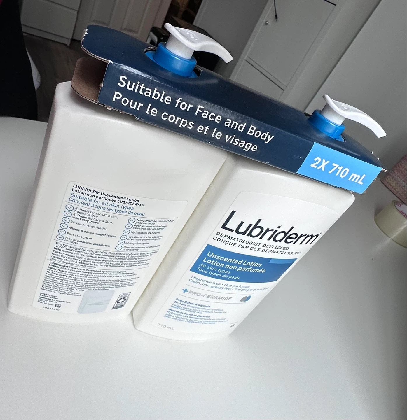 Lubriderm Unscented Lotion 2 x 710 mL