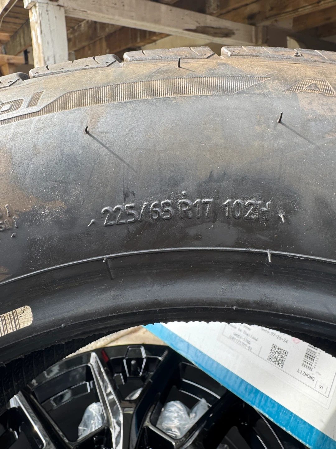 American Racing Black Alloy Wheel and Tire - photo 3