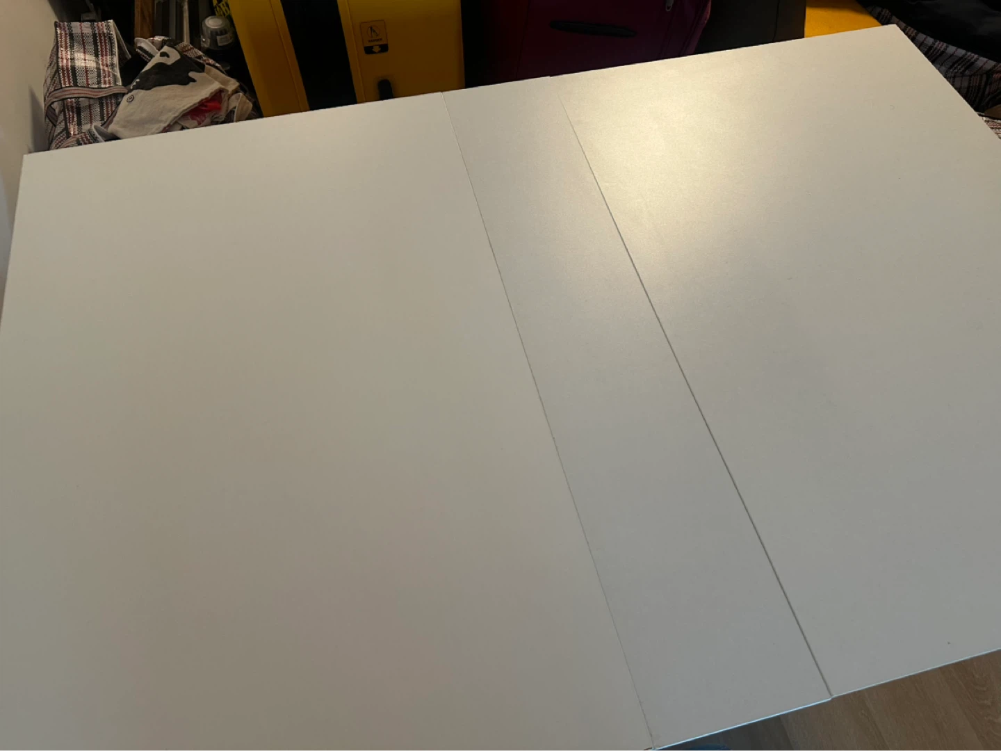 MOVING SALE✨ HOMCOM White Folding Dining Table with Wheels - photo 4