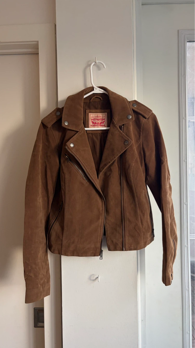 Levi's Brown Suede Moto Jacket