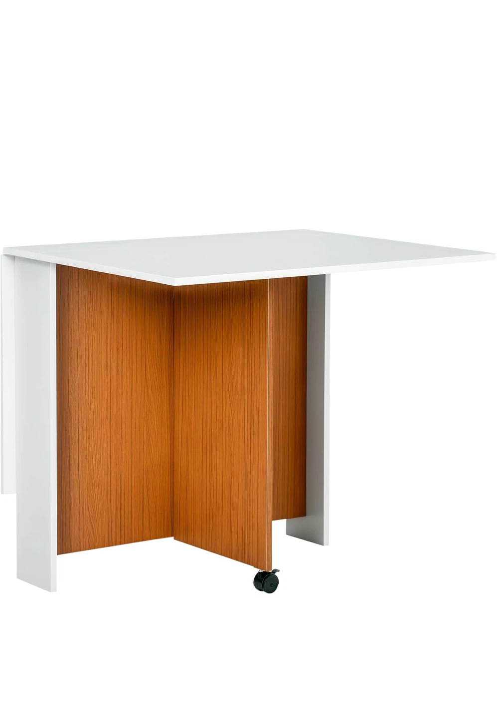 MOVING SALE✨ HOMCOM White Folding Dining Table with Wheels