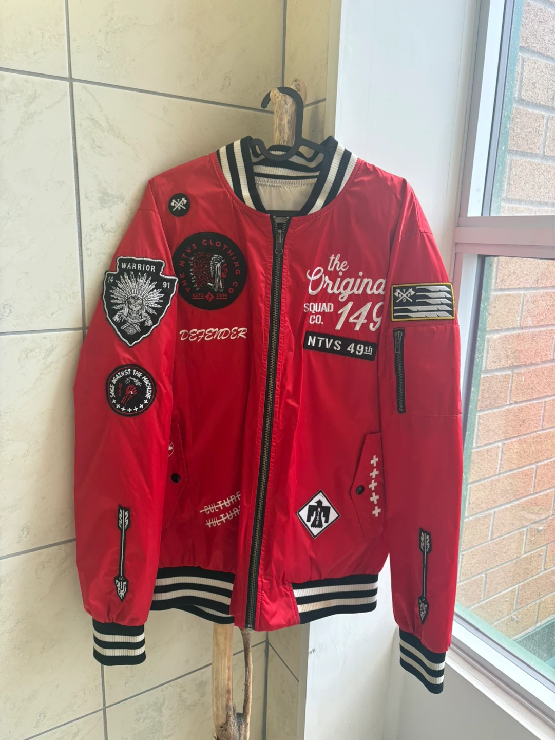 N.T.V.S. The Originals Bomber Jacket - Red