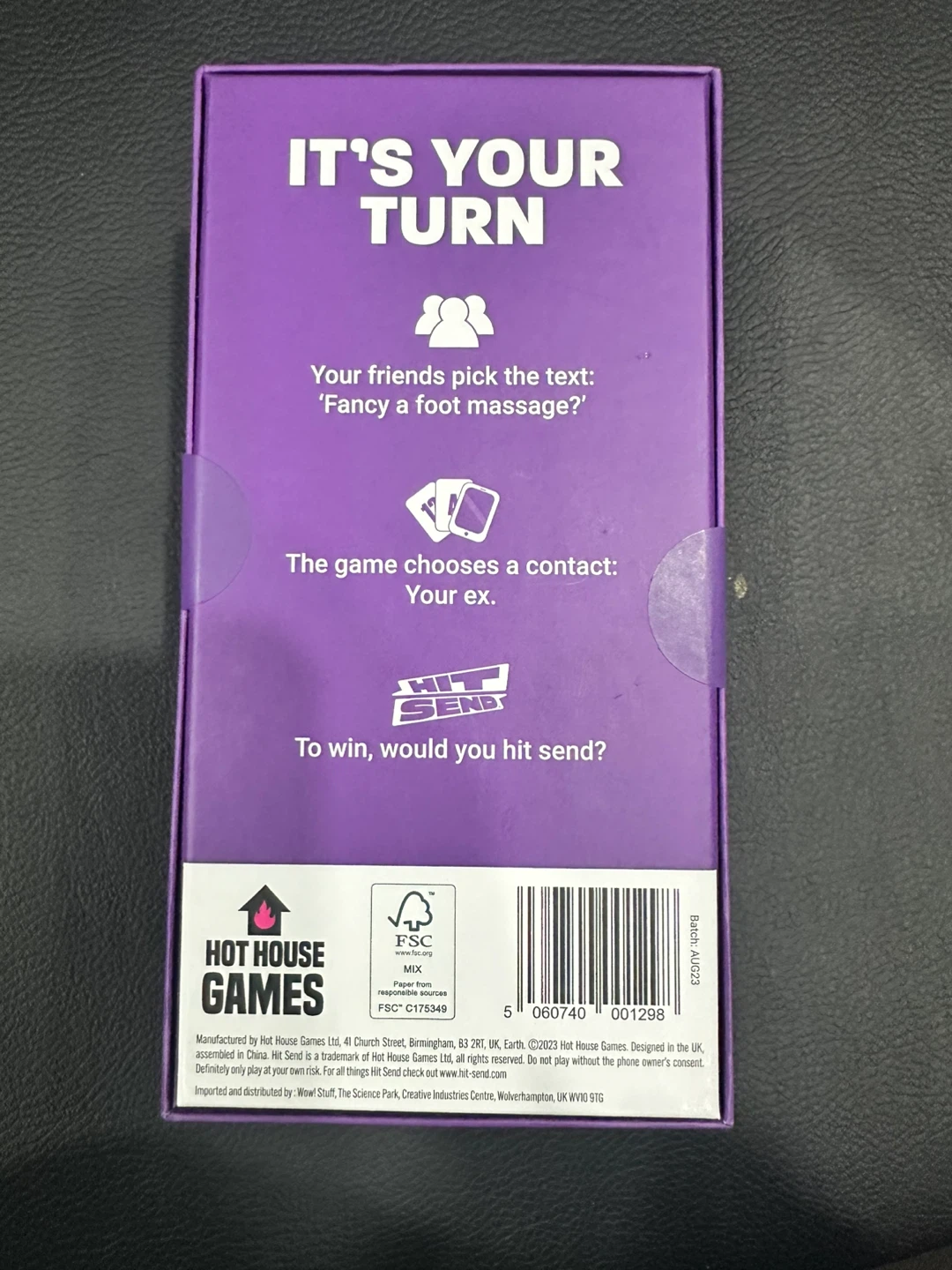 Hit Send: The High Risk Game of Text Roulette Card Game - photo 2