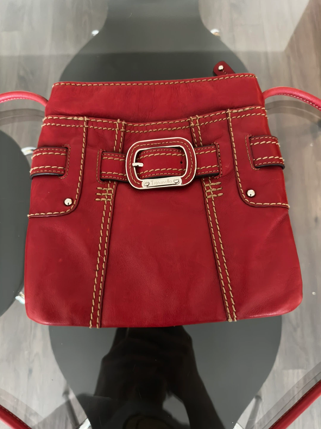 Tignanello Red Leather Crossbody - photo 2