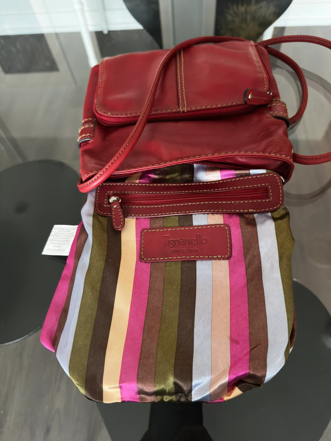 Tignanello Red Leather Crossbody - photo 3