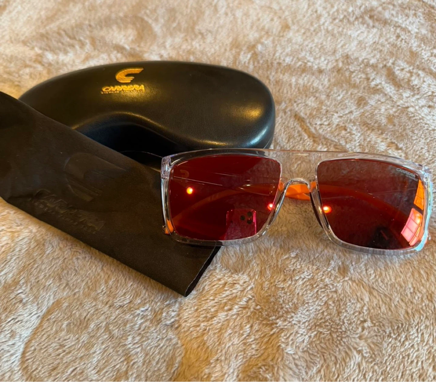 Carrera Sunglasses with Case and Pouch