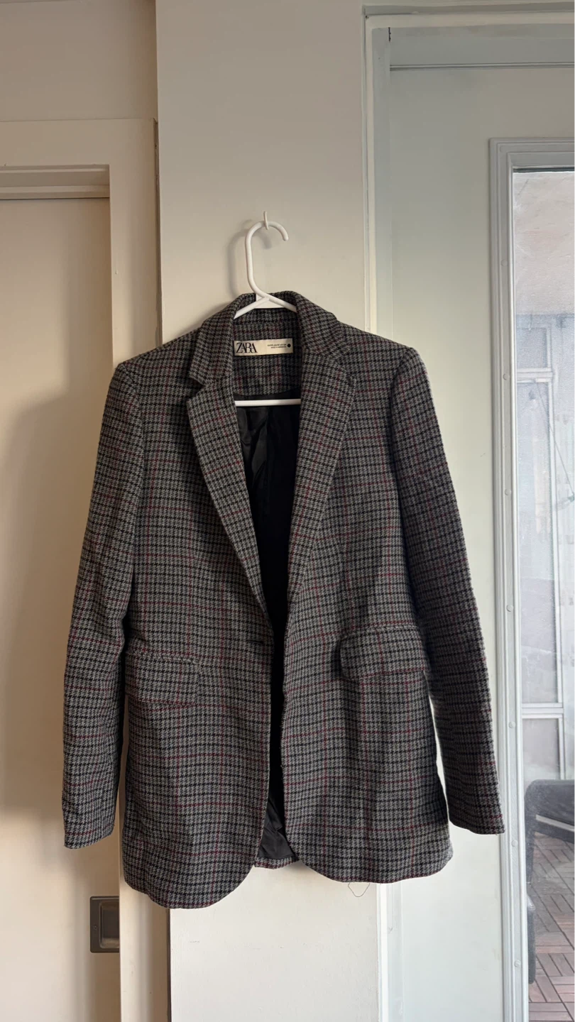 ZARA Houndstooth Blazer