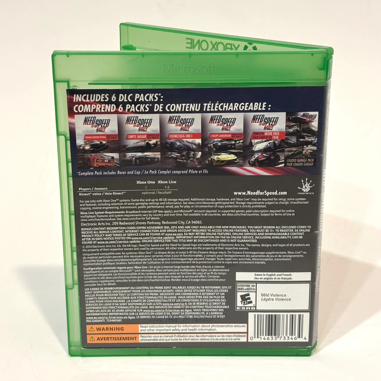 Need for Speed Rivals - Xbox One - Mint Condition - photo 3