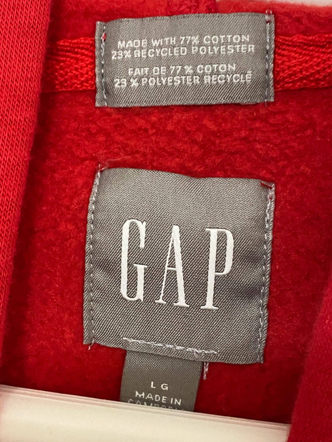 Gap Red Hoodie - Large - photo 3