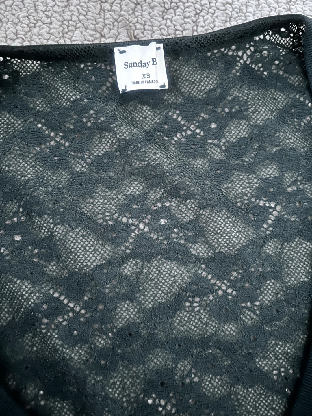 Sunday B Lace Top XS Black - photo 2