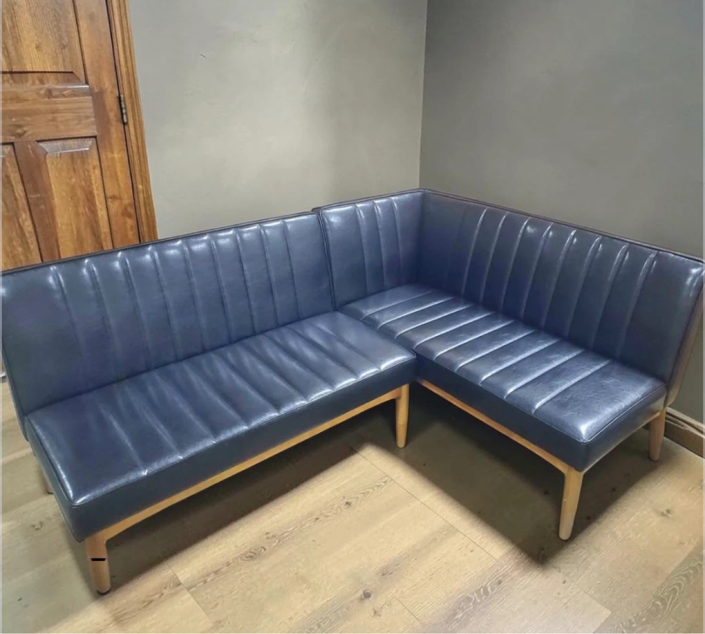 New Mid Century Modern Banquette Sectional Sofa Seating