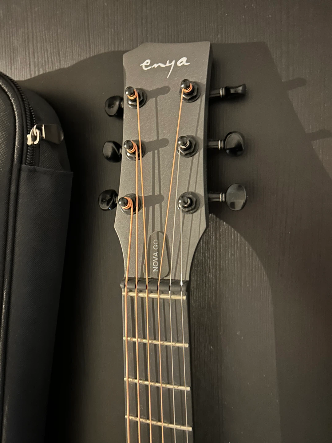 Enya Nova Go Mini Carbon Fiber Acoustic Guitar with Case - photo 2