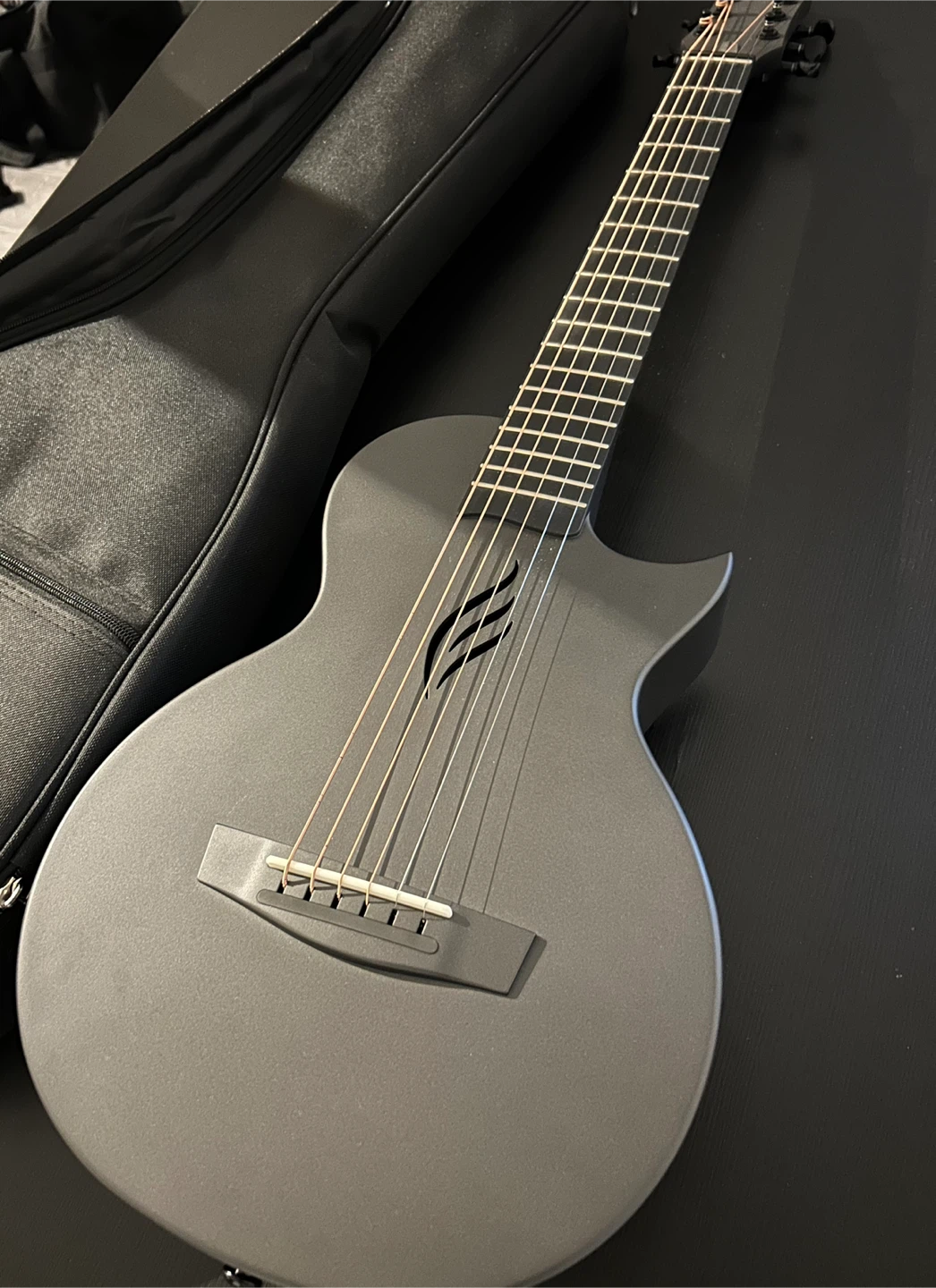 Enya Nova Go Mini Carbon Fiber Acoustic Guitar with Case
