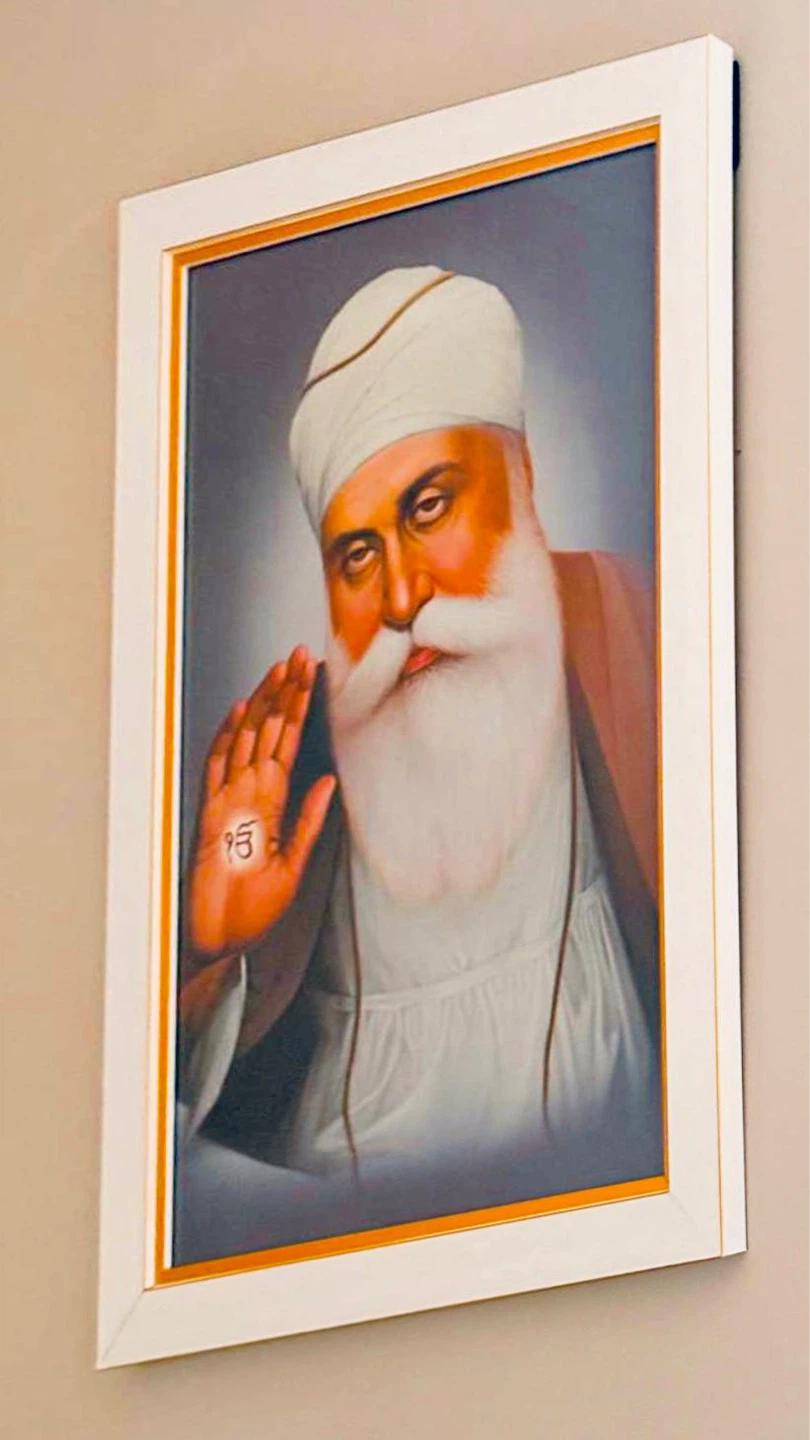 Very large Framed Portrait of Guru Nanak Dev Ji