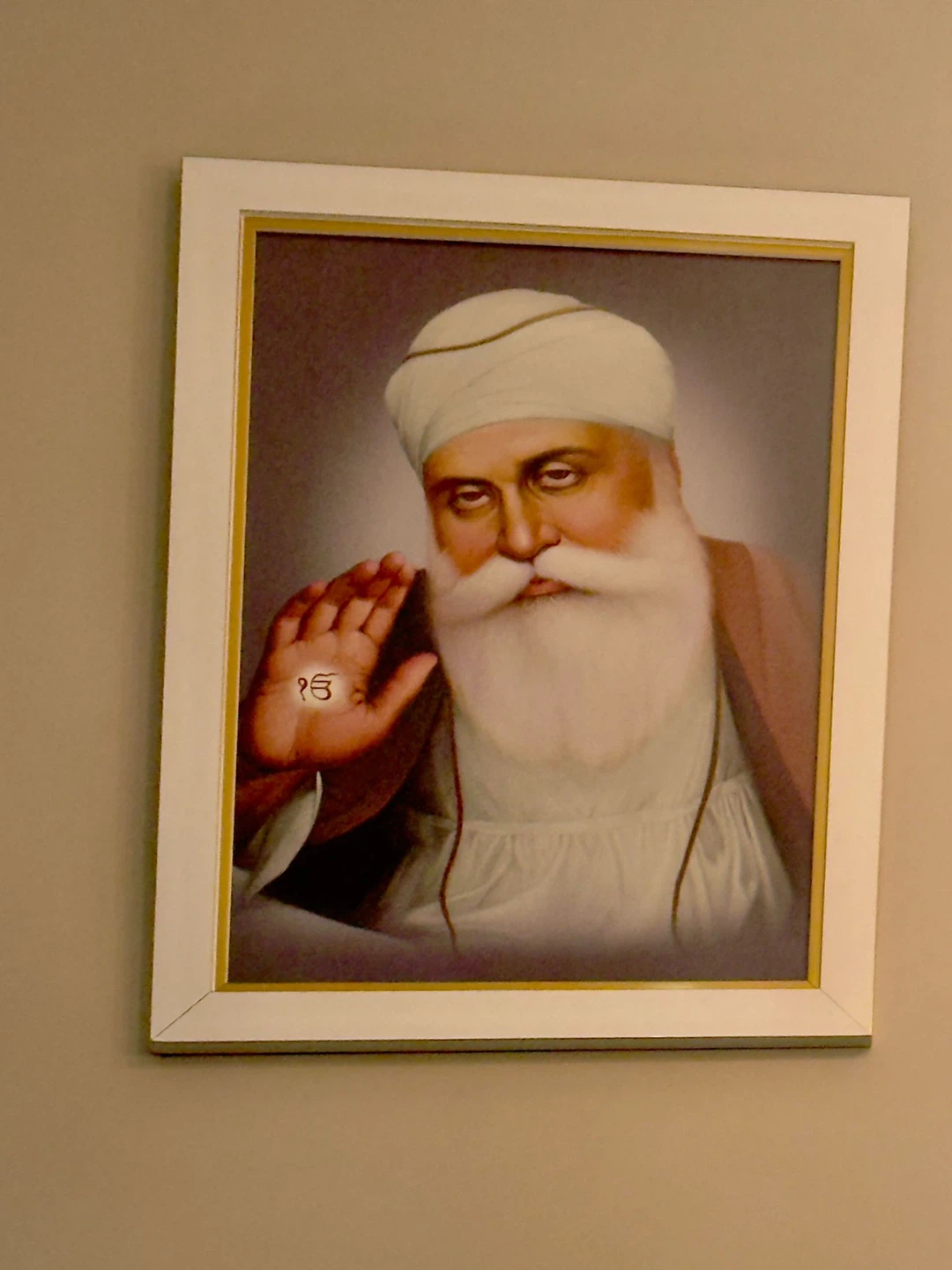 Very large Framed Portrait of Guru Nanak Dev Ji - photo 2