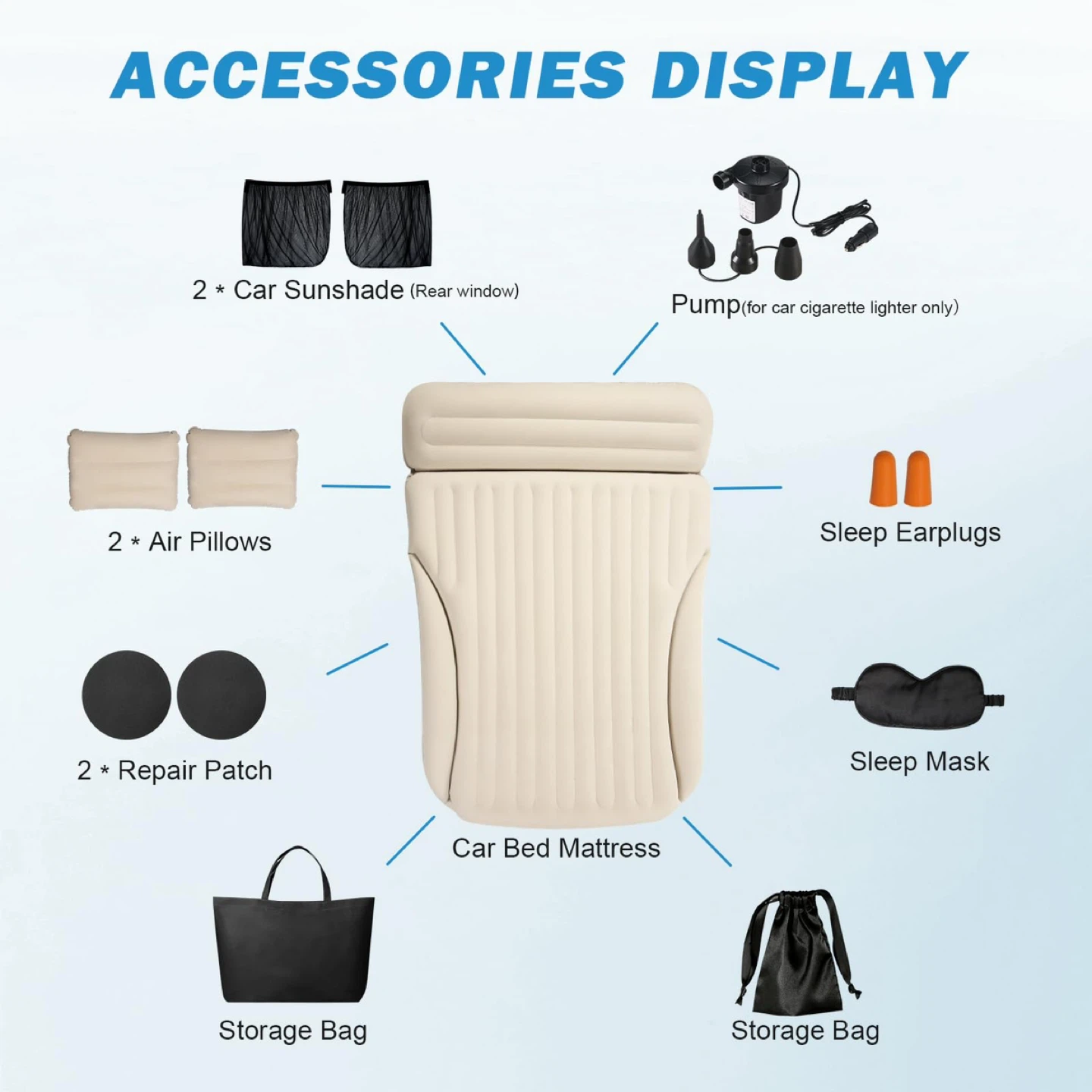 Ciremiv Car Bed w the Most Car Complete Sleeping Accessories - photo 2