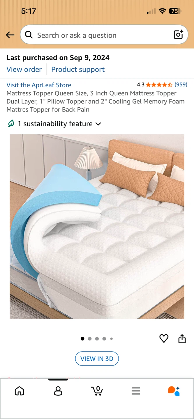 Queen Mattress Topper - Gel Memory Foam - photo 3