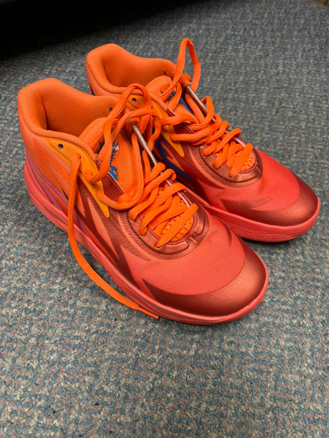 Puma MB.02 Basketball Shoes - Orange/Pink