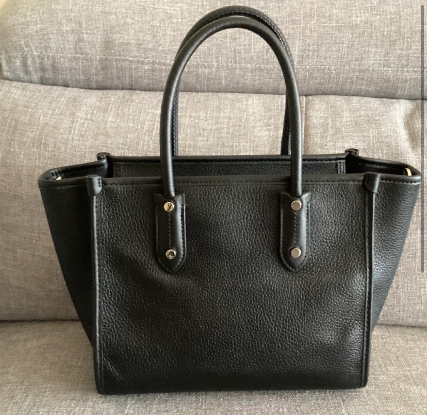Kate Spade Black Leather Tote Bag with Strap - photo 2