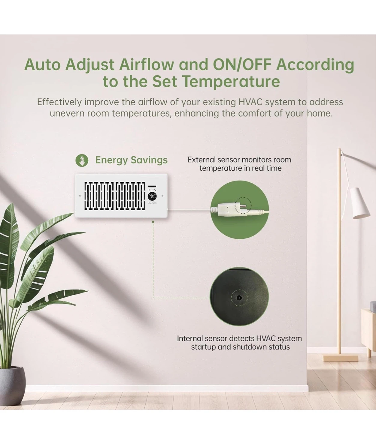 Smart Register Booster Fan - Improve Home Airflow RB4 - photo 4