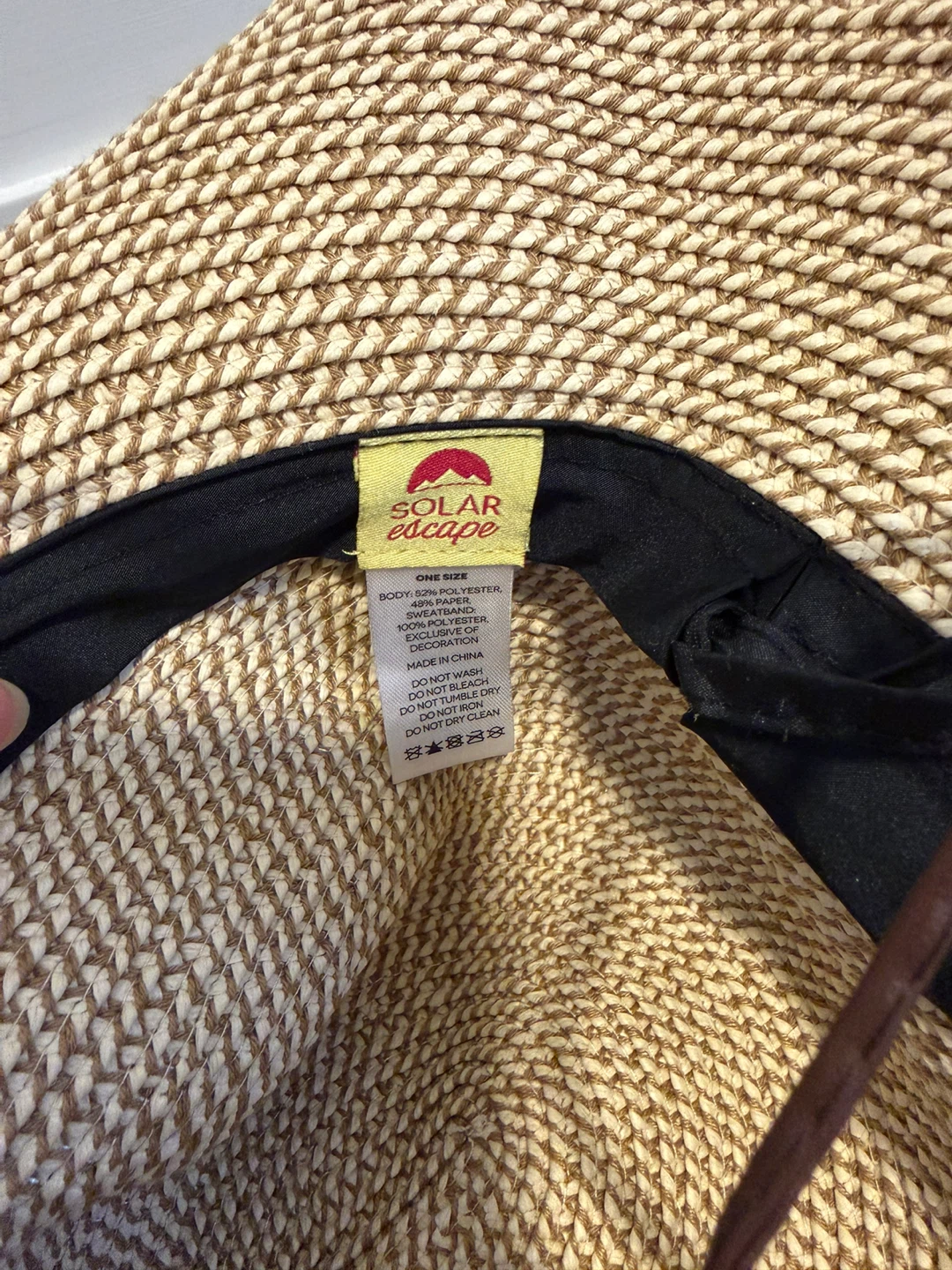 Solar Escape Straw Sun Hat with Chin Strap - photo 4