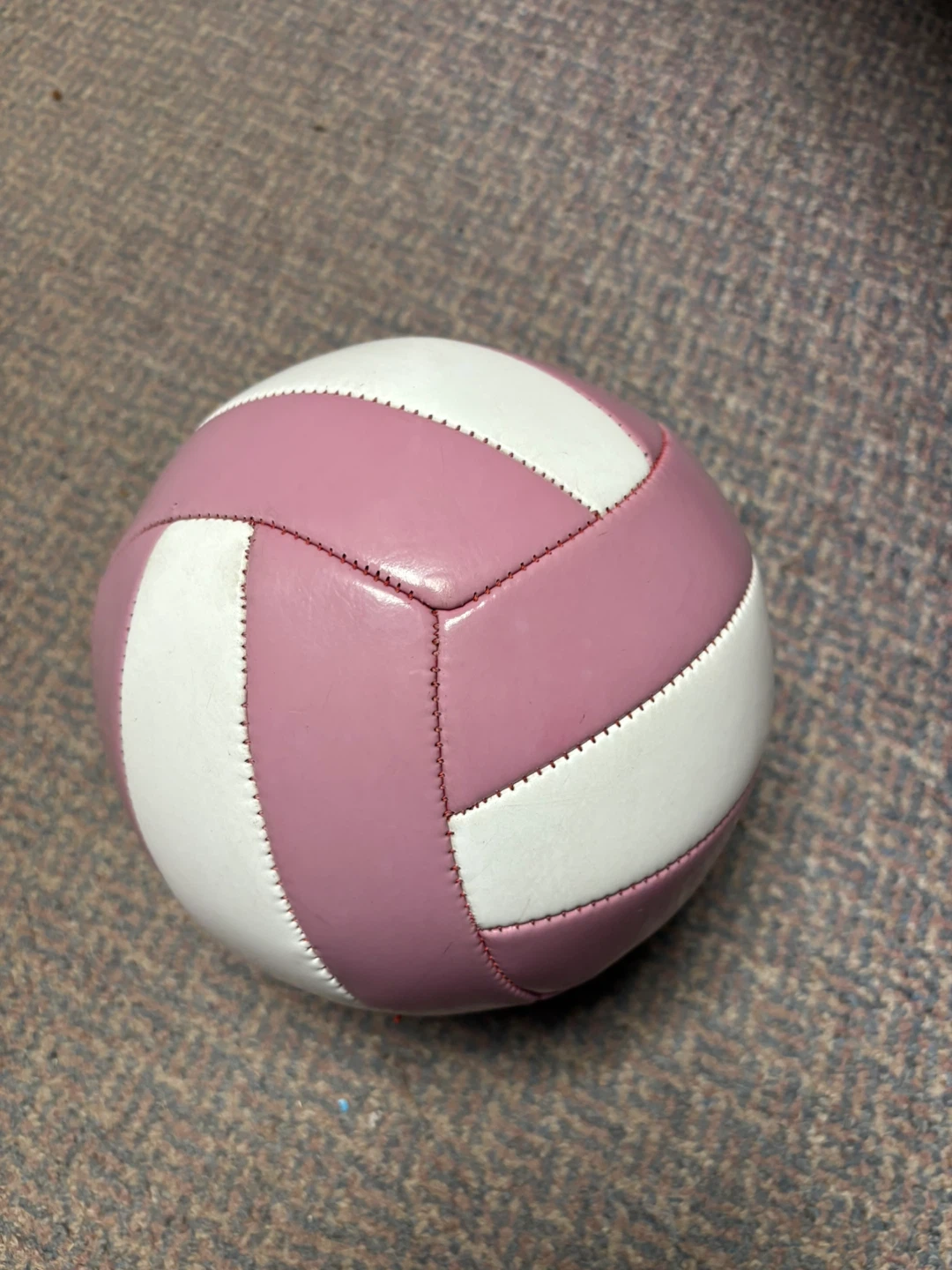 Pink and White Volleyball
