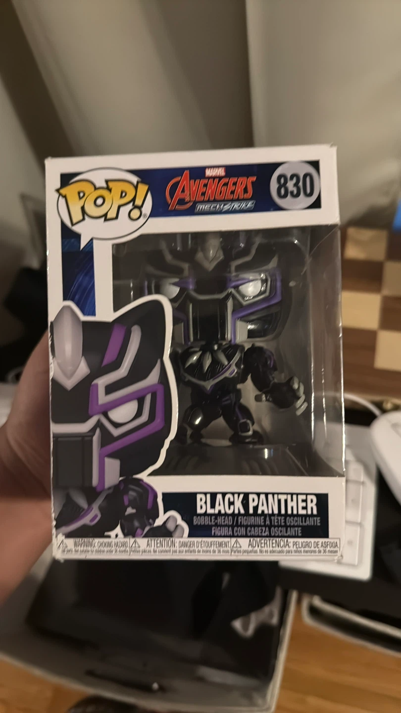 Funko Pop! Marvel Avengers Mech Strike Black Panther Bobble-Head