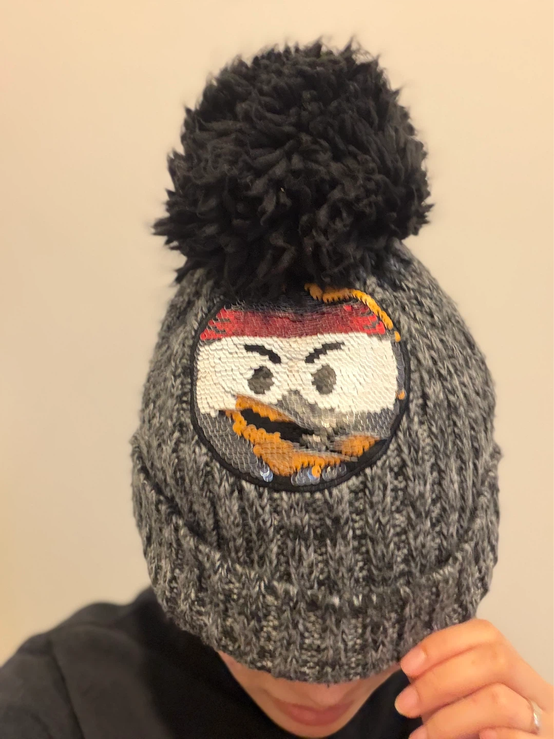 The Place Beanie Hat with Pom Pom
