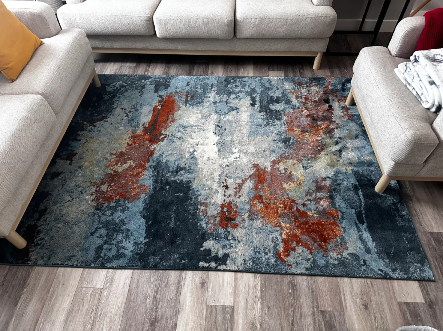 IKEA REERNÄS Low Pile Rug - Multicolor 160x235 cm - photo 5