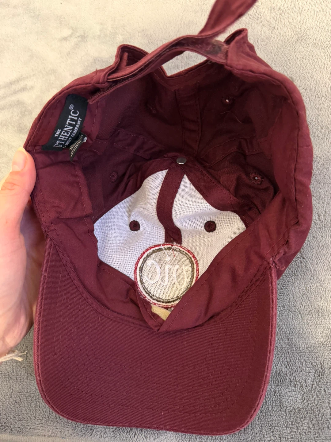 The Authentic  Baseball Cap - Burgundy - photo 5