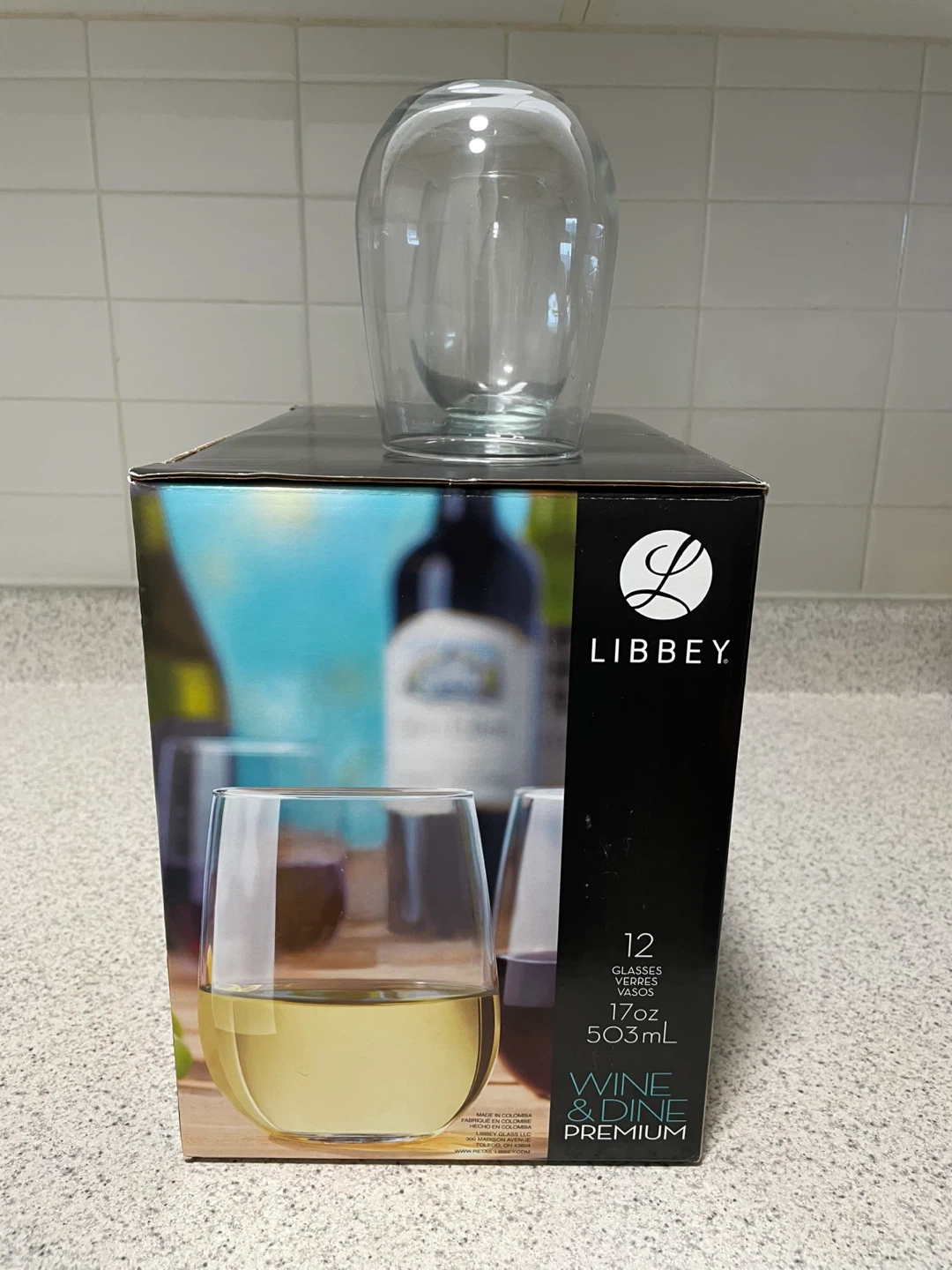 Libbey Wine & Dine Premium Stemless Wine Glasses - Set of 12 - photo 2