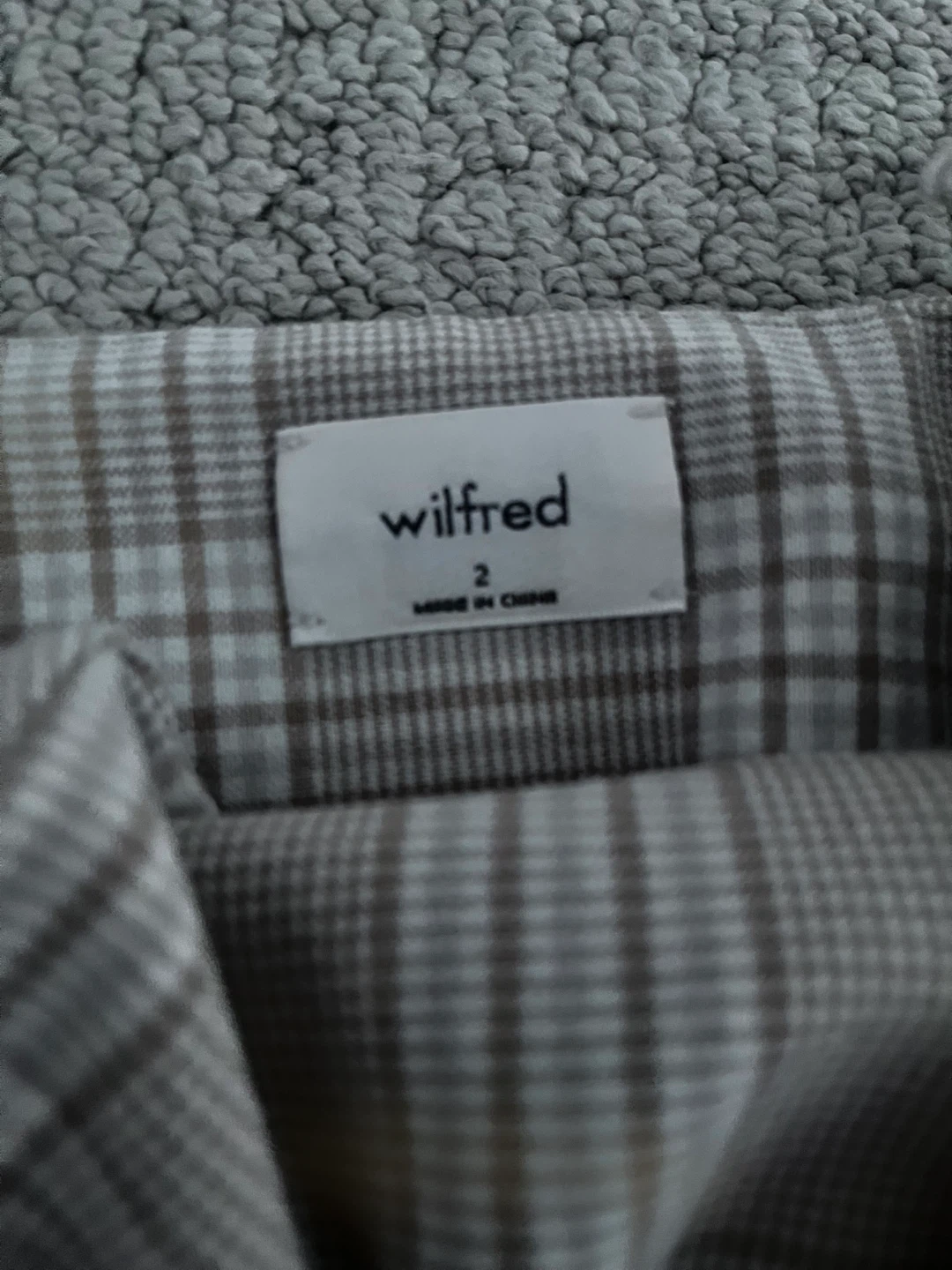 Wilfred Plaid Mini Dress Size 2 - photo 3