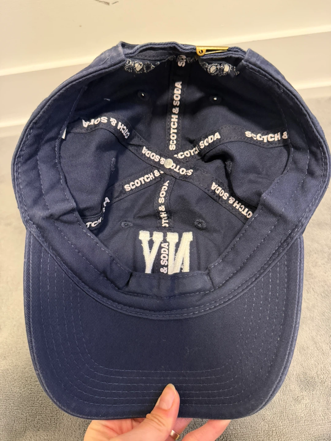 Scotch & Soda Navy Blue "NY" Baseball Cap - photo 3