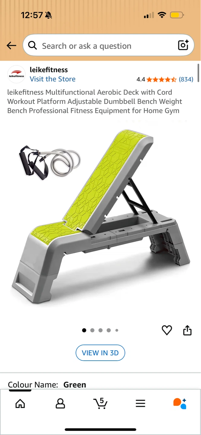 Leikefitness Multifunctional Aerobic Deck - Green