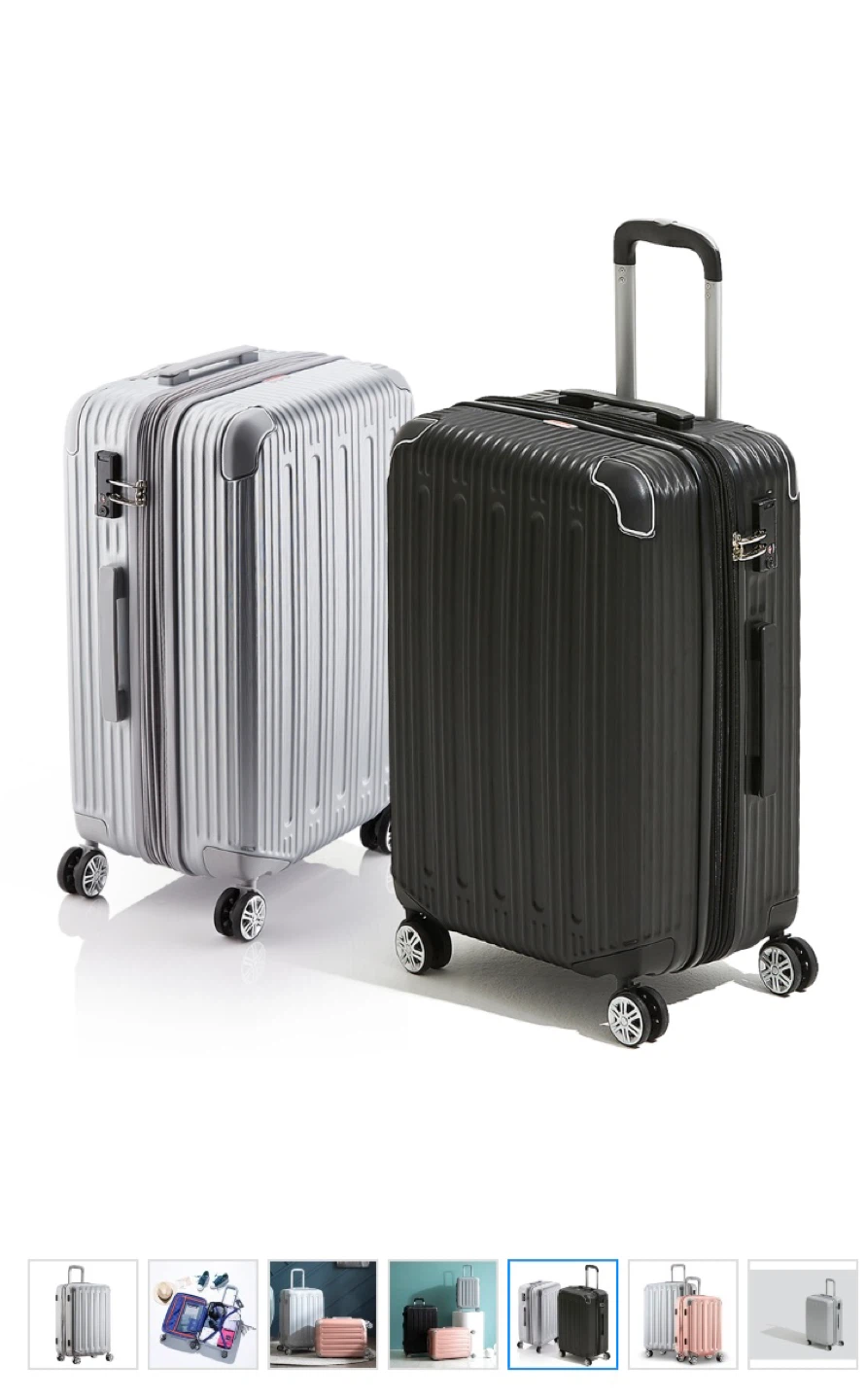 Silver 24” Hardshell Spinner Suitcase - photo 3