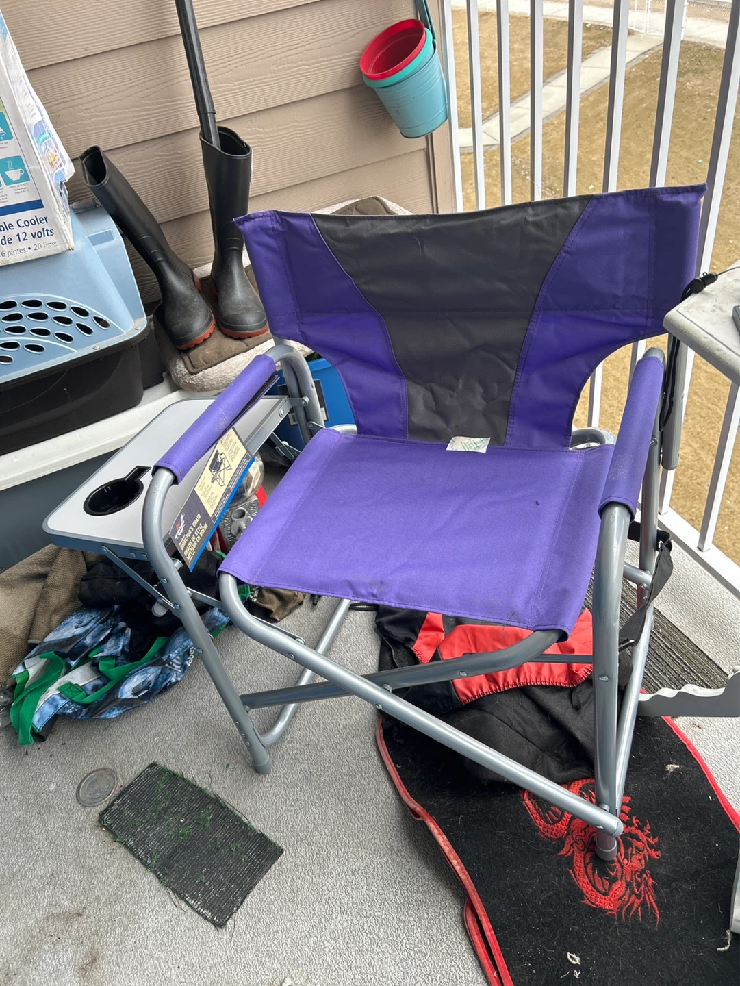 Purple Folding Camp Chair